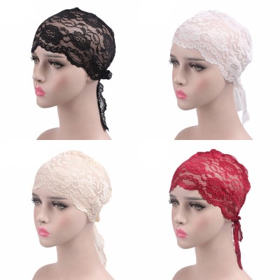 Lace Flower Headband Turban Hairband Hood Headdress Wraps Headscarf  Ladies  eb-62262067